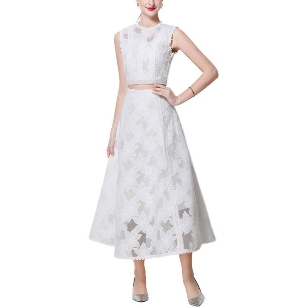 Elaine Womens 2Pc Top & Skirt Set
